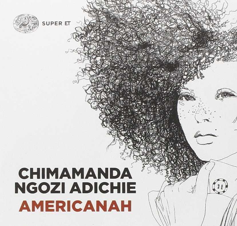 La copertina del libro di chimamanda Ngozi Aldiche, Americanah
