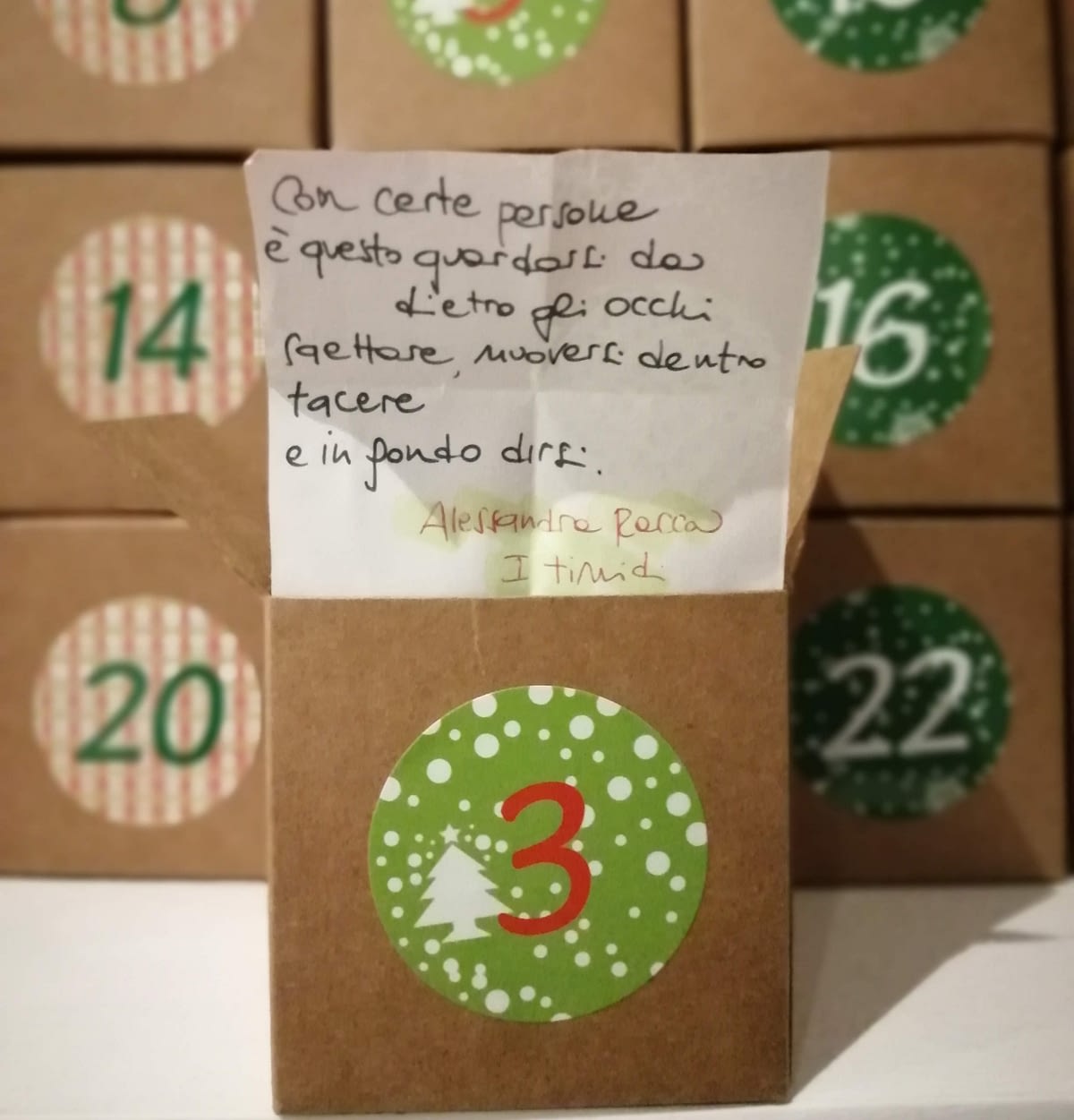 alessandra racca i timidi: 3 dicembre